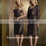 Classical Smooth Line Knee Length Ladies Formal Wear thumbnail-1