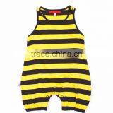 Factory Wholesale Cute Sleeveless Baby Boys Rompers Stripe Kids Jumpsuit thumbnail-1