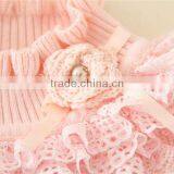 DDP151012 Fall Clothes Cute Black and Pink Kids Pullover Sweater for Girls From Factory thumbnail-4