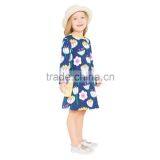 S33556W 2017 New Autumn Girls Dress European Ande American Style Flower Dress thumbnail-3