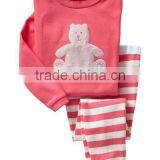 S32663W Children Cotton Long Sleeve Cartoon Soft Pajamas Baby T-shirts+pants Clothes Set thumbnail-2