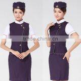 2016 Good Quality Juqian Brand Wholesale Women Vest Slim Fit Airline Vest Suits thumbnail-4