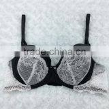 Nylon Lace Padded Bra With Brief Sets Ladies Underwear Sexy Bra And Panty New Design thumbnail-2