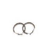 Fashion Custom-made Rhinestone Crystal Bridal Hoop Earrings E8025 thumbnail-1