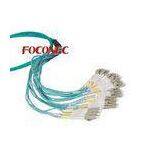 LC / SC / FC / ST / MTRJ OM3 Multistrand Trunk Fiber Optic Patch Cord MM 10Gig Fiber