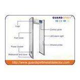 6.12 Zones Hotel Police Prison Airport Security Metal Detector For Checkin With Sound And LED Alarm