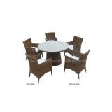Dining table/rattan table/rattan furniture/glass table/outdoor furniture/furniture supplier/manufactory