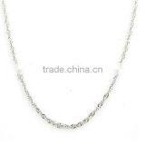 Stainless Steel Singapore Twisted Curb Chain Necklace DIY Waving Chain Jewelry,Unisex thumbnail-4