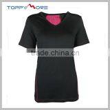 T092-1643B OEM Polyester Spandex Women's Sport T-shirt thumbnail-1