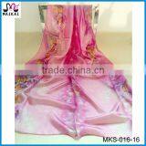 Wholesale New Fashion Floral Print Indian Silk Scarf thumbnail-1