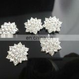 18mm Clear Alloy Metal Buttons Spark Rhinestone Buttons Decoration Accessory