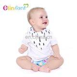 Hot Selling Style 100% Cotton Muslin Fabric 2 Layers Baby Bandana Drool Bibs Wholesale thumbnail-1