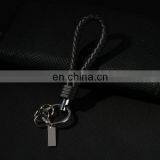 HOT STYLISH KEYRING ZINC ALLOY HANDMADE CRAFT LEATHER ROPE KEY CHAIN