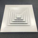 Mall used square ceiling replacement ventilation 4 way square cores air diffuser