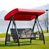 Woven Rattan Outdoor Garden Chair With Steel Frame Used in Garden & Yard thumbnail-1