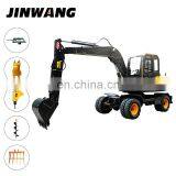 Engineering Used 7 Ton 8 Ton Wheel Type Tyre Excavator for Construction thumbnail-5