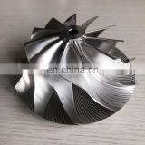 T04E 66.10/92.61mm 11+0 Blades Turbo Milling/aluminum 2618/billet Compressor Wheel for Racing thumbnail-2