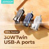JOYROOM Car Charger Dual USB Mini Size Smart QC3.0 High Quality Universal Car Cell Phone Charger thumbnail-6