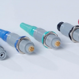 Plastic push pull self locking connector / medical beauty equipment terminal