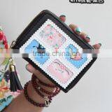 Mixed Colorful Purse Handbang for Women Cartera Billetera Para Dama Design With Cartoon Giraffi thumbnail-5
