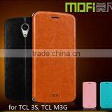 MOFi RUI Series Customed Mobile Phone PU Leather Flip Cover Case for TCL 3S, TCL M3G thumbnail-1