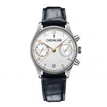 Stainless Steel Multi-function Watches Genuine Leather Fashion Man Chronograph Watch thumbnail-2