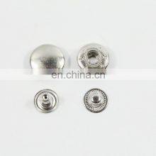 Hot Sale Fashionable Custom Made Simple Metal 15Mm Leather Snap Buttons For Men Shirt