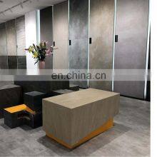 Антискользкие матовые плитки 3D-декоративные металлические мраморные настенные и половые плитки размером 600x600 и 300x600, для внутренних и наружных помещений