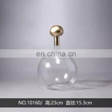 Living Room Vase Modern Home Decor Luxury Clear Flower Creative Bottle Glass Decorative Tableware Full Size thumbnail-3