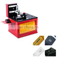 China semi small size easy electric desktop stamp barcode ink cup pen pad printer machine single color