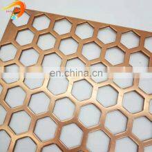 Aluminum Anodized Hexagonal Perforated Metal Sheet Fabrication thumbnail-2