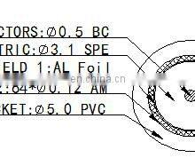 3C2V Coaxial Cable 9.5TV Connector TV Cable 75Ohm TV Antenna Connector Cable thumbnail-4