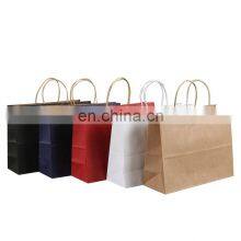 Bolsass De Papel Kraft Bulk Gift Paper Tote Bag Sac Personnalis Mini Flat Bottom Kraft Paper Bag for Shop thumbnail-1