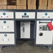 Executive Metal Table With Dual Keypad Safe for CEO Office; Spacious Work Surface for Daily Business Management thumbnail-3