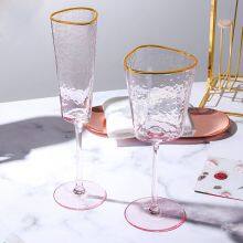 Champagne Wine Glasses for Wedding Dining and Hotel Elegant Crystal Wine Glasses for Celebrations Hand Blown Long Stem Glass thumbnail-1