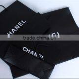 Products New Logo Decoration Elegant Black Handle Paper Bag for Luxury Shop Promotion thumbnail-5