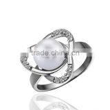 Latest Fancy Platinum Pearl Ring thumbnail-2