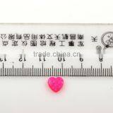 Fashion Synthetic Pink Heart Opal Stone Pendant 925 Sterling Silver Necklace Jewelry thumbnail-6