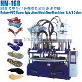 Automatic Rotary Type PVC Upper Injection Moulding Machine(1/2/3 Color,1/4/6 Stations,vertical) HM-168 thumbnail-1