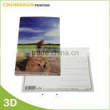 Home Decoration Souvenir Item Printing 3D Lenticular Postcard