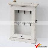 Antique Cream Wooden Key Cabinet