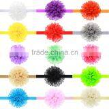 2016 New Style Girl Big Flower Headband Girls Chiffon Flower Hair Band Hair Flower Kids Large Flower Headband Wh-1749 thumbnail-1