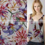 Polyester Printed Fabric Digital Print Fabrics Flower Printed Chiffon Fabric