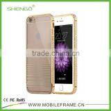 2015 New Design Pc Cover Phone Case With Diamond Metal Bumper