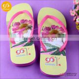 Colorful promotional OEM Logo fashion custom EVA slippers flip flops