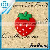 3d Soft Pvc Fridge Magnet,wholesale Promotional Strawberry Fruit Fridge Magnet China