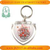 Blank Acrylic Key Chains Insert Photo Plastic Love Shape Keyrings thumbnail-1