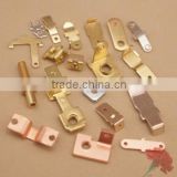 Brass Electrical Components Spare Parts With Silver Alloy Inlay for Relay