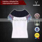 National Wind Dress Printing Cotton Geometric Design of Cultivate One's Morality Short Sleeve of Chinese T-shirt Cheap thumbnail-2