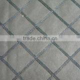 PU leather embroidery fabric,quilted fabric,China wholesale fabric